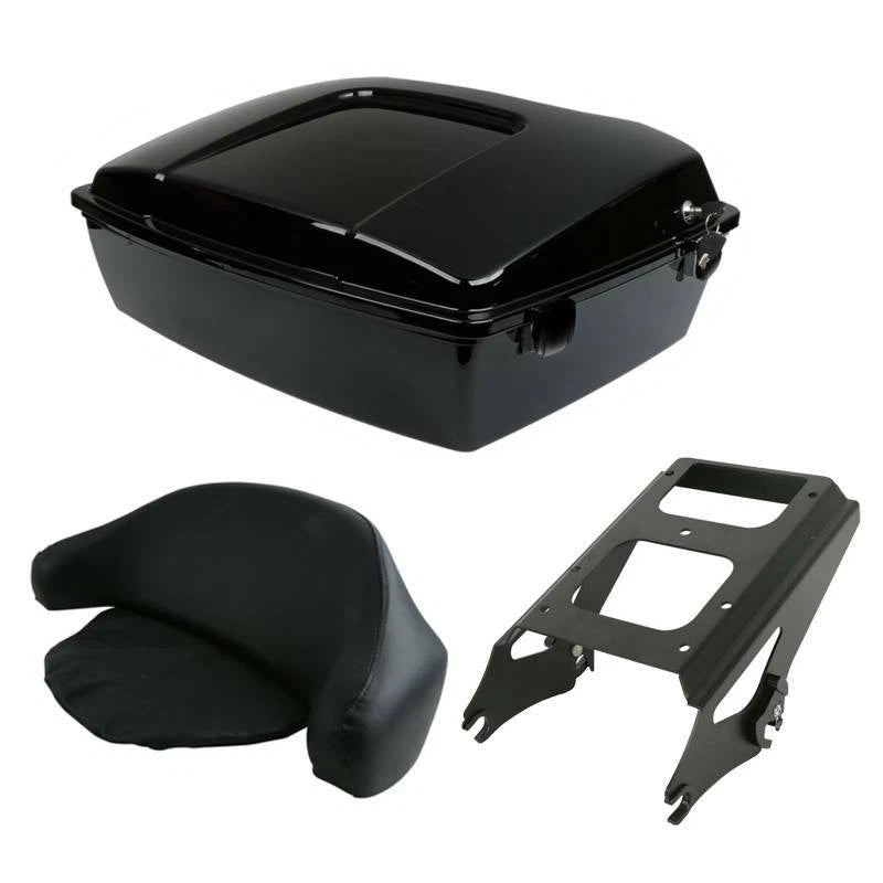 Chopped Trunk Backrest Mount Rack for Harley Touring (2009–2013)