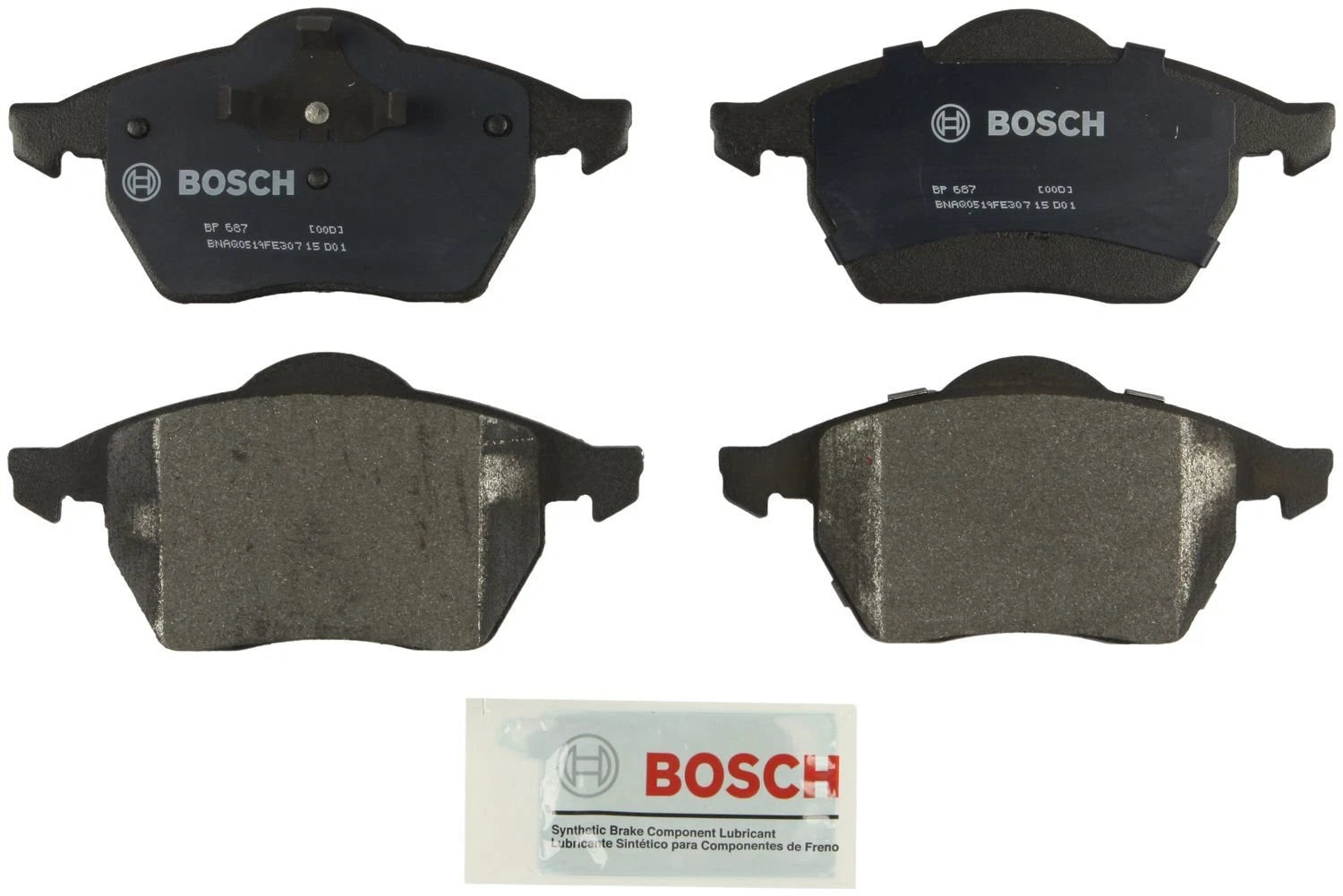 Front QuietCast Brake Pads for Bosch BP687
