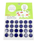 Mini Reflectors Stud Mount Replacement for Blue Bicycle Truck Trailer (24 Pack)