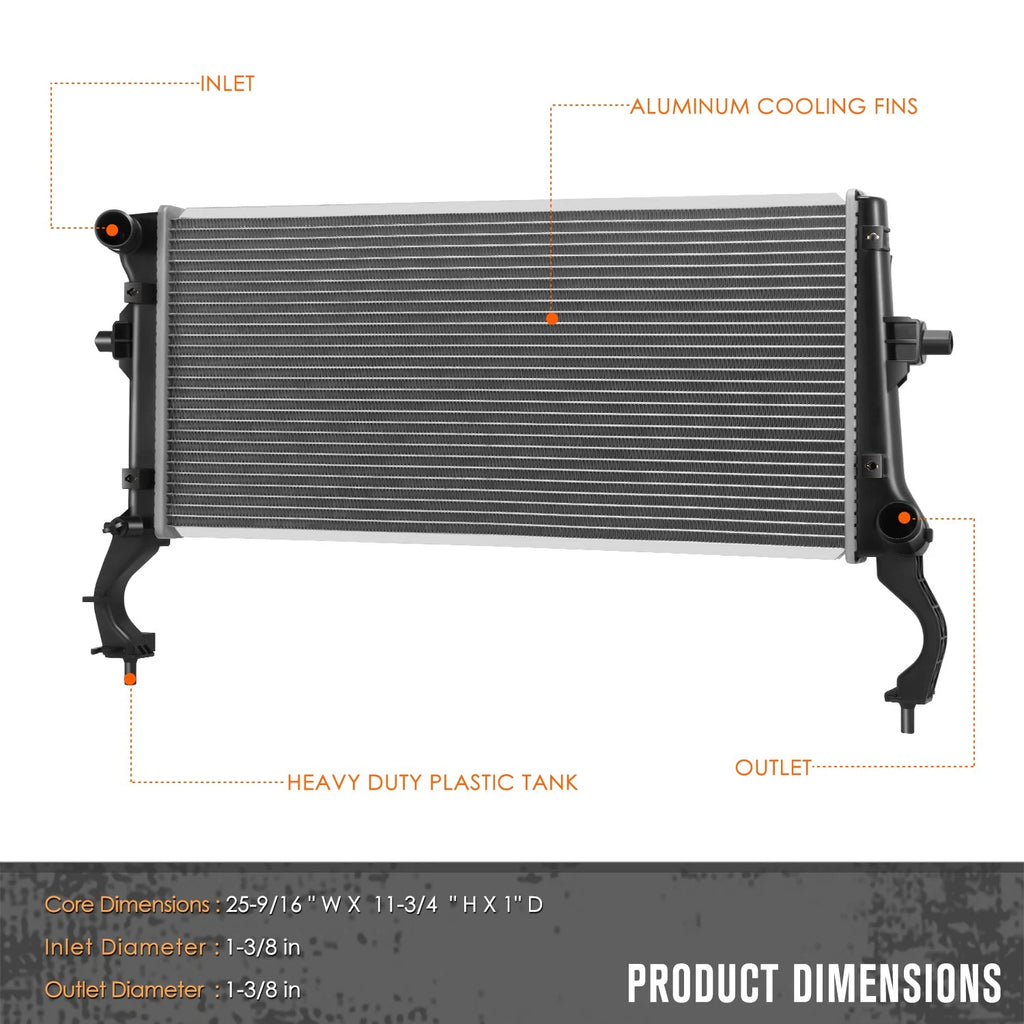 Aluminum Cooling Radiator DPI-13710 for Elantra GT/Forte (2017–2022)