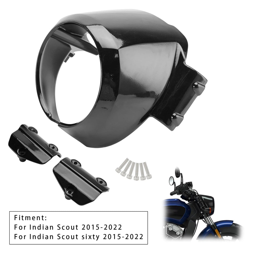 Headlight Bezel for Indian Scout (2015–2022) Gloss Black