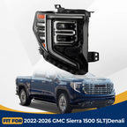 Full LED Headlight for GMC Sierra 1500 SLT/Denali (2022–2024) Right Side