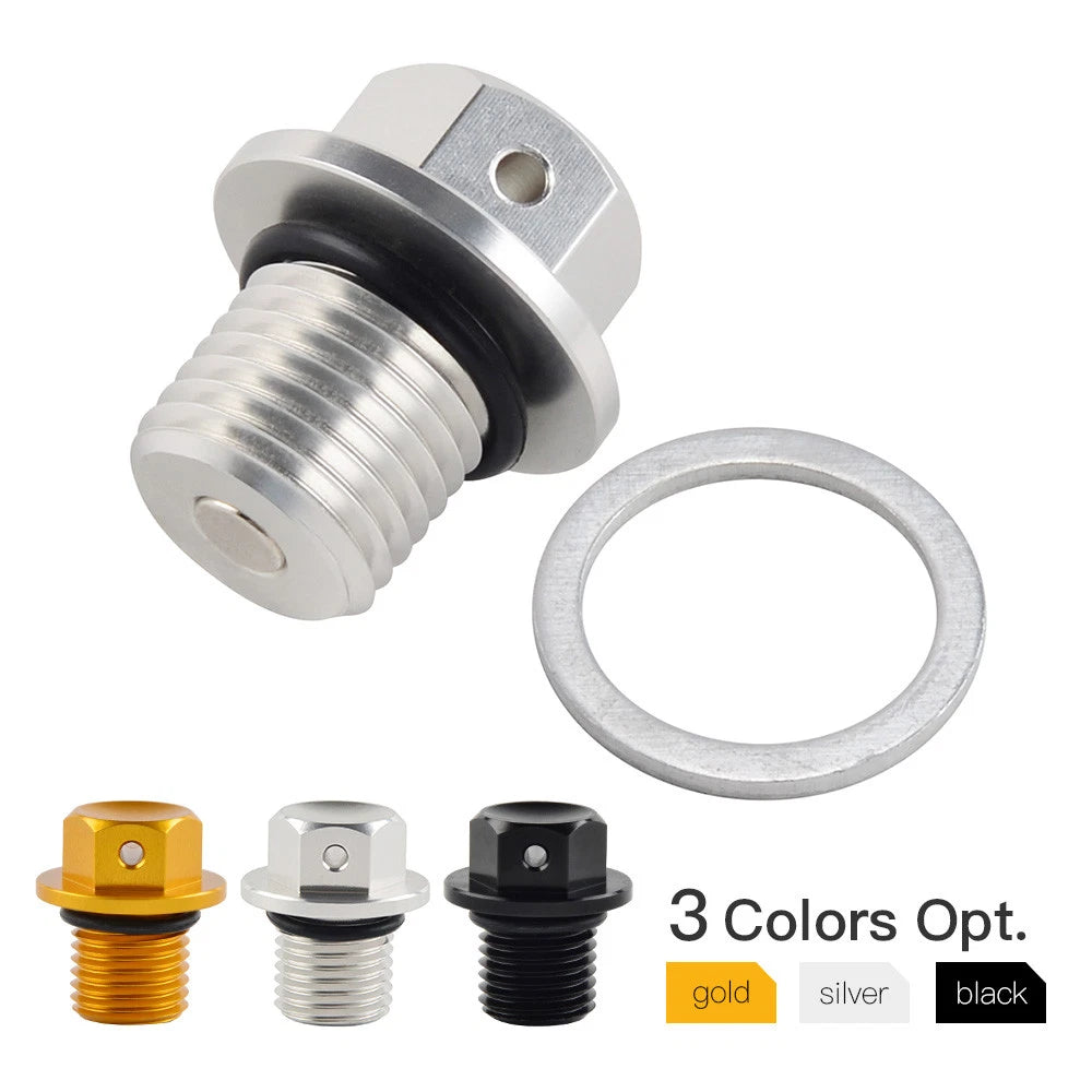 Magnetic Oil Drain Plug Bolt for Yamaha YZF R1 R6 FZ1 FZ6 MT-07/09 (2000–2023)