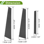Set of 6 Door Pillar Window Trim for BMW 5-Series (2004–2010) Carbon Fiber