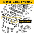 Fog Light Bracket Kit for Dodge Ram 1500 (2013–2022) CH1061108