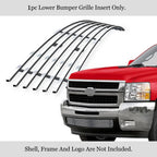 Stainless Chrome Billet Grill Insert for Chevy Silverado 2500/3500 (2007-2010)