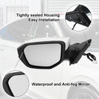 5 Pin Left Side Exterior Door Mirror Assembly for Honda Civic (2016–2020)