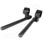 33mm Clip On Handlebar Fork Tubes for Universal Motorcycle - Black