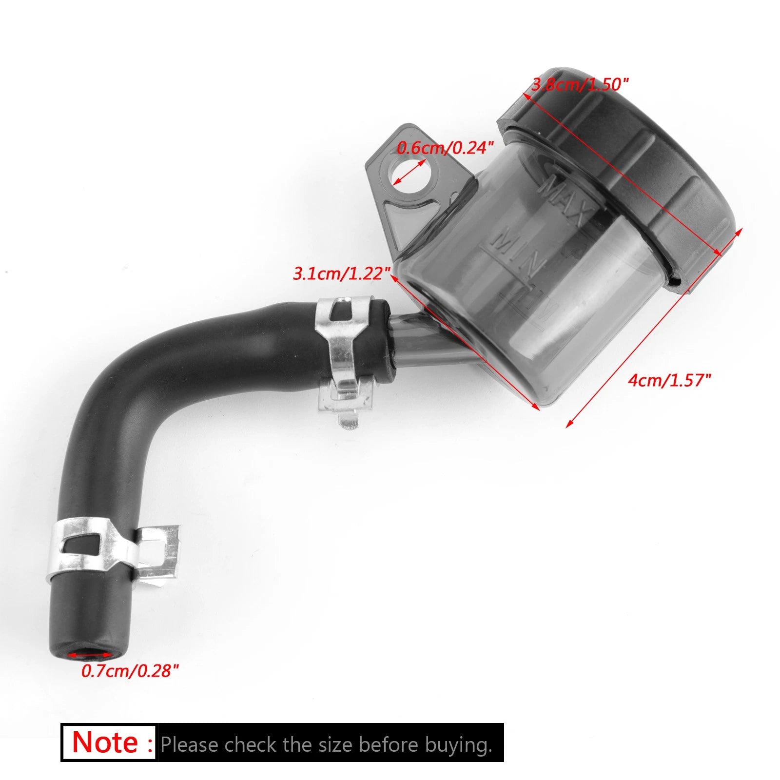 Universal Rear Brake Clutch Master Cylinder Fluid Reservoir Cap