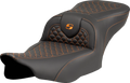 SADDLEMEN Roadsofa Seat for Motorcycle (w/o Backrest) - Dragon Scale Stitch