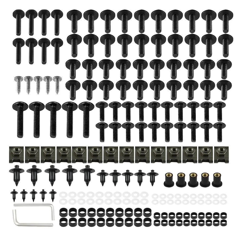Complete Fairing Bolt Screws Kit for Kawasaki Ninja ZX6R ZX7R ZX9R ZX12R (1995–2008)