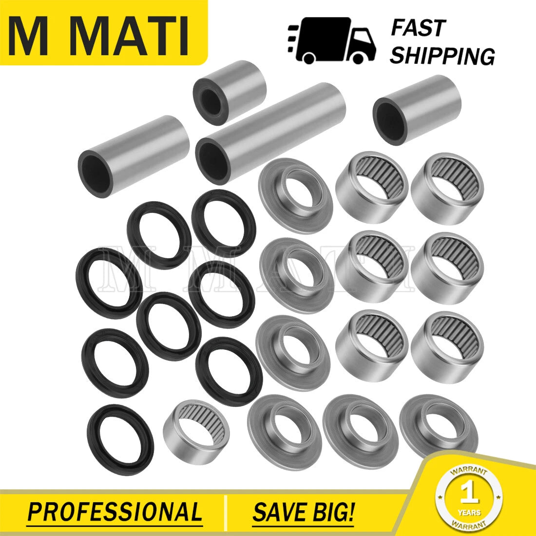 Swing Arm Linkage Bearing Seal Kit for Arctic Cat 400 DVX (2004–2008) KFX400 (2003–2006)