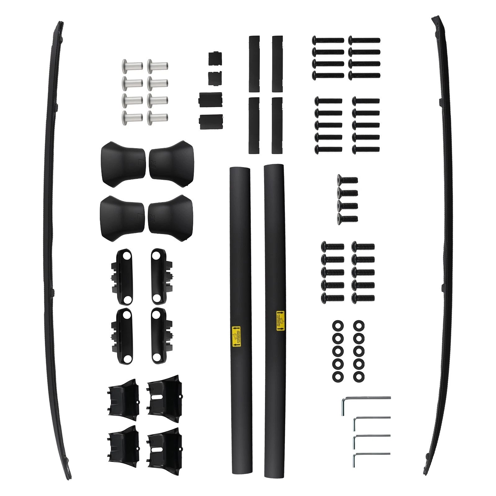 Set of 4 Roof Rack Luggage Carrier Side Rail + Cross Bar for Honda CR-V (2012–2016)