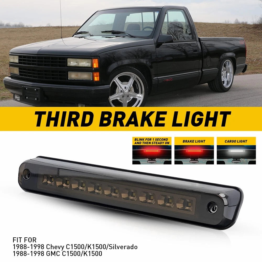 Smoked LED Third Brake Cargo Light for Chevy C1500/K1500/Silverado (1988–1998)