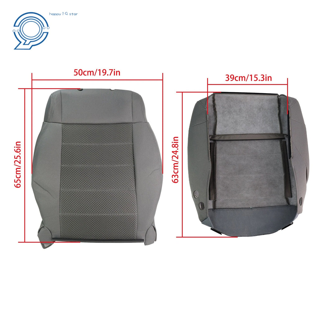 Cloth Driver Back Bottom Seat Cover Foam Cushion for Jeep Wrangler (2007-2012)