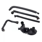 5Pcs PCV Crankcase Vent Valve & Breather Hose for BMW E46 330i 525i 530i X3 (2000-2006)