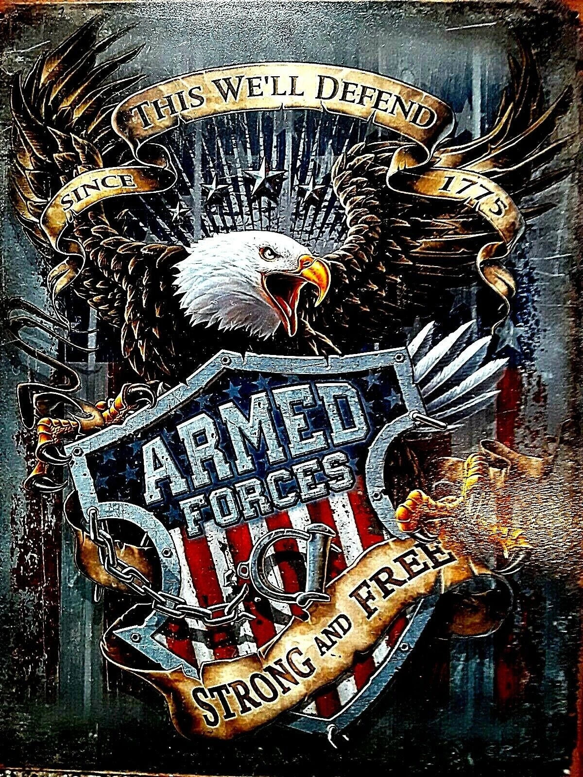 American Eagle Armed Forces Sign 2149