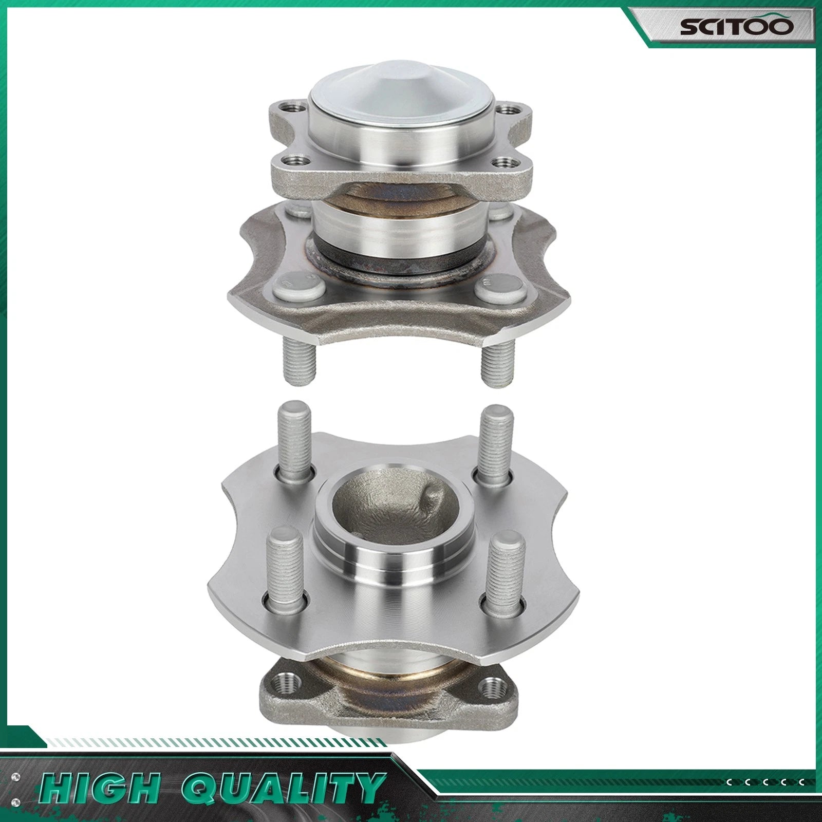 Set of 2 Rear Wheel Bearings Hub for Toyota Echo (2000–2005)