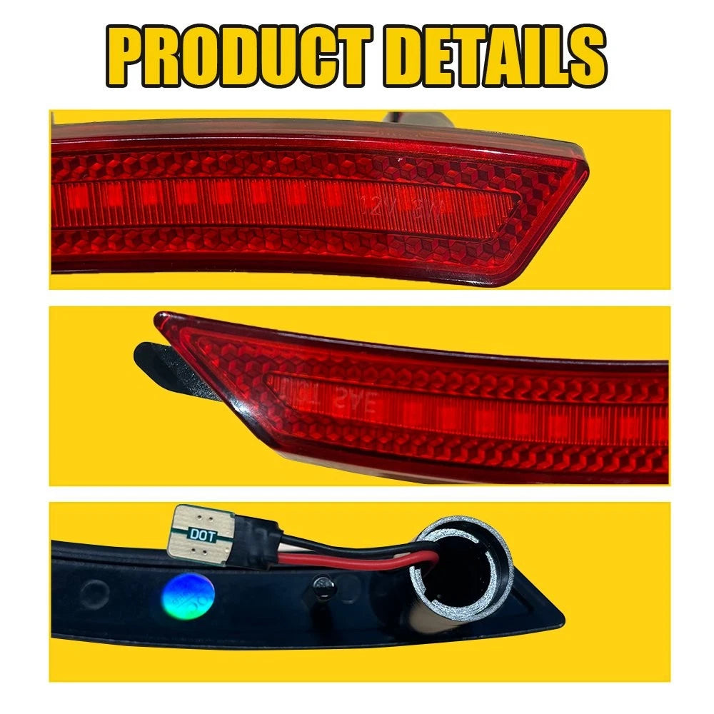 2PC LED Rear Side Marker Light for MINI Cooper R56 R55 R57 R58 R59 R60 R61 (2007–2016)