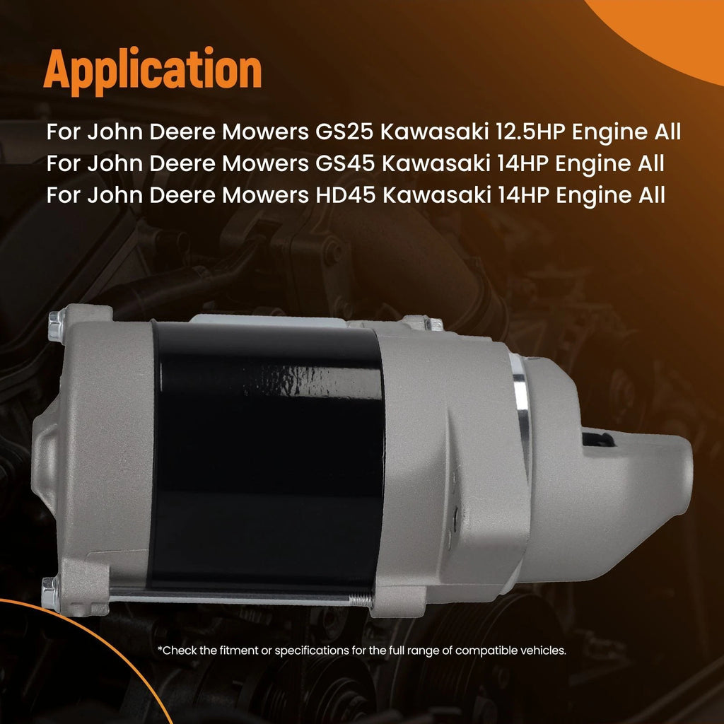 Starter for John Deere GS25/GS45 Kawasaki Engine (1997–2003) AM104559
