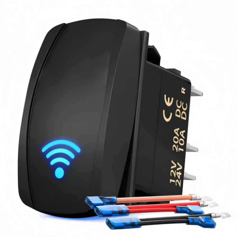 Rugged Rocker Switch 12V 24V IP65 for Mini Satellite Antenna (Starlink)