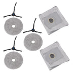 Complete Mop Cloth Dust Bag and Side Brush Kit for ECOVACS DEEBOT MINI (N/A)
