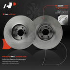 Front Disc Brake Rotors & Ceramic Pads for BMW X5 (2002-2006)