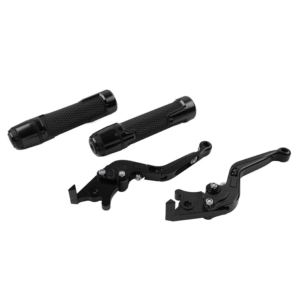Set of 2 Black Extendable Brake Clutch Lever Grip for BMW S1000R S1000RR