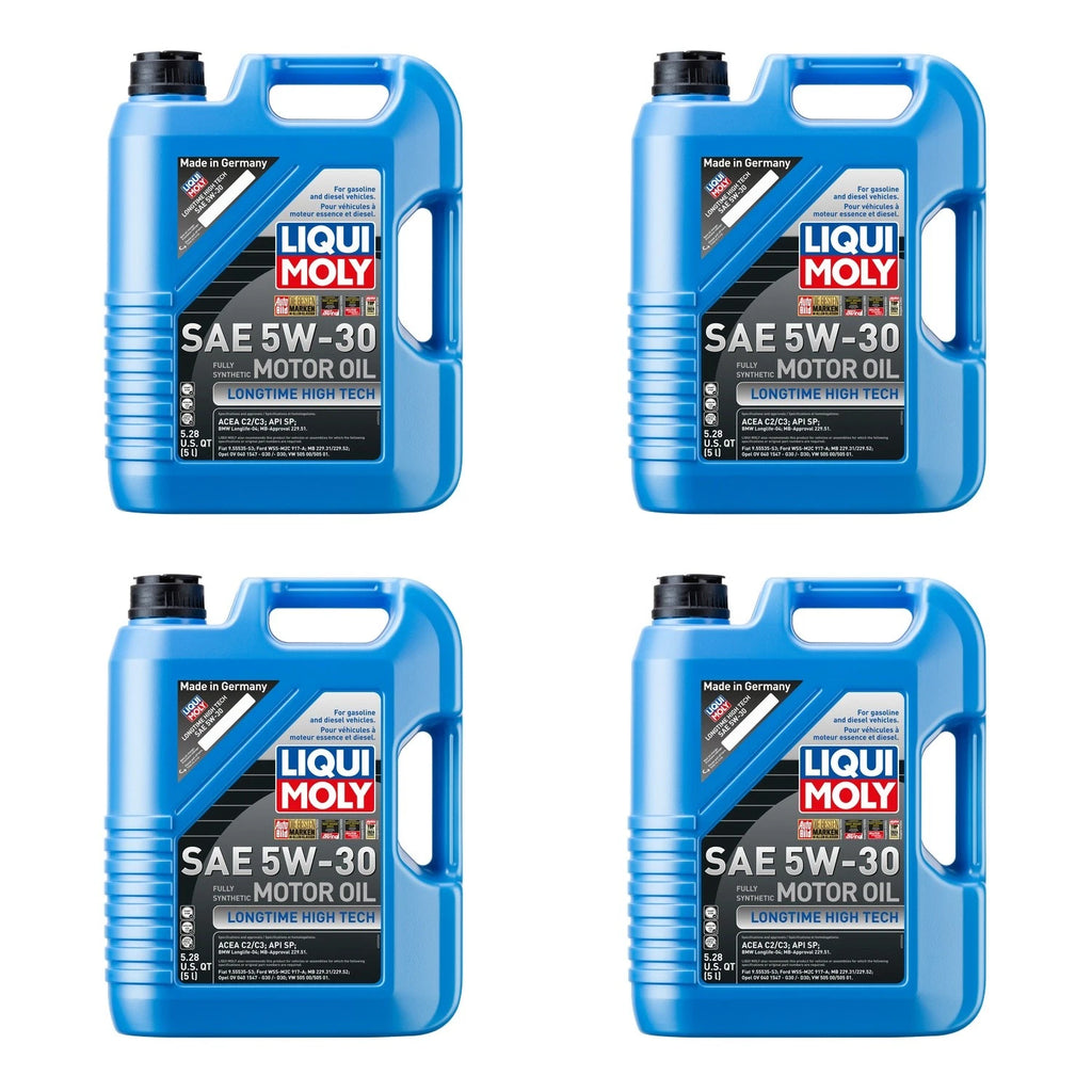 Set of 4 Liqui Moly Longtime High Tech 5W-30 Engine Motor Oil (20L)