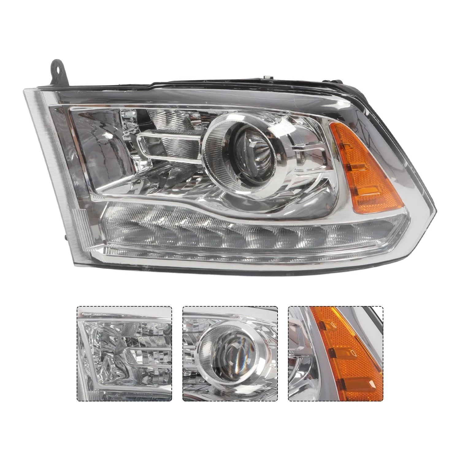 Left Driver Headlight for RAM 1500 2500 3500 (2013–2018)