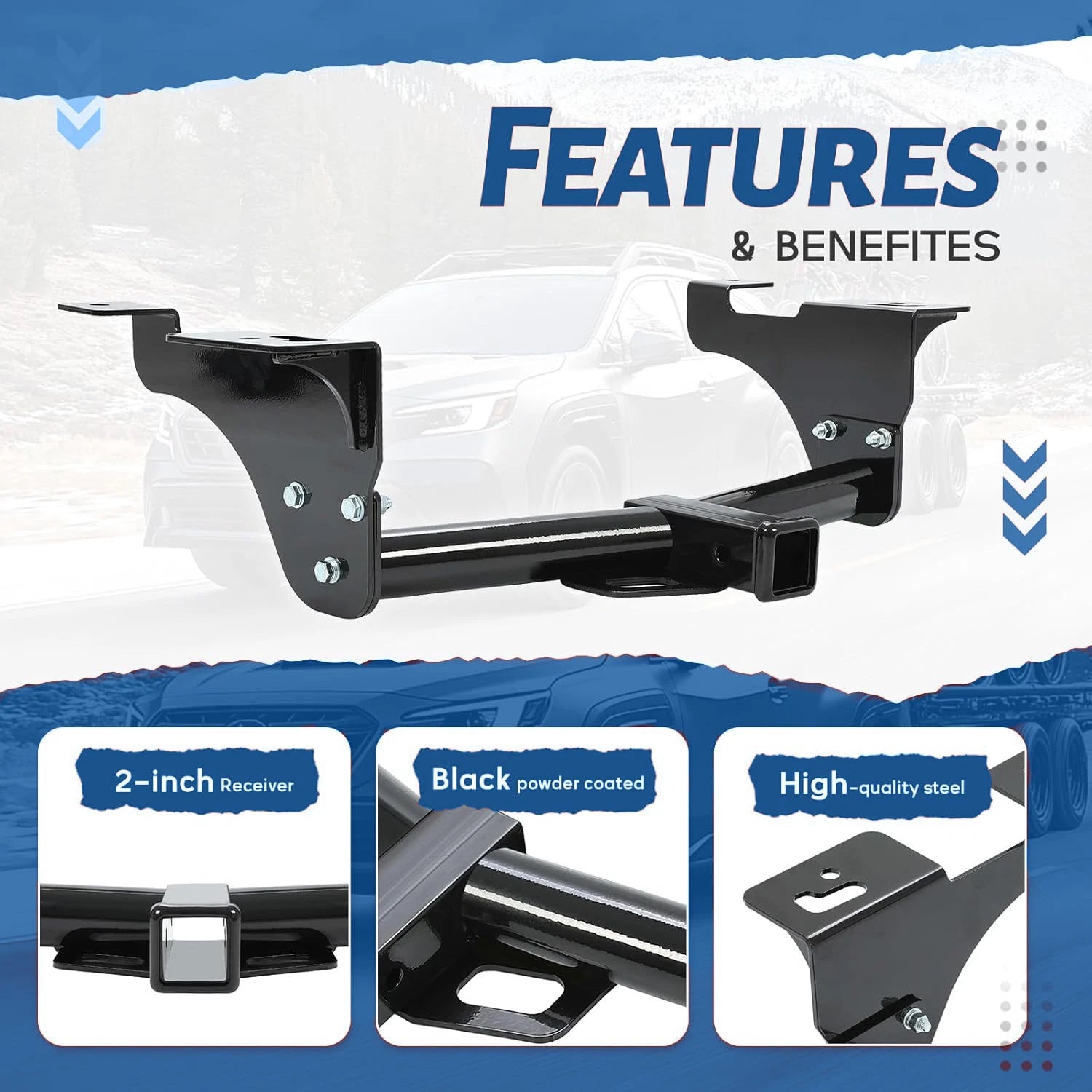 Class 3 Trailer Hitch 2" Receiver for Subaru Outback Wagon (2020–2025)