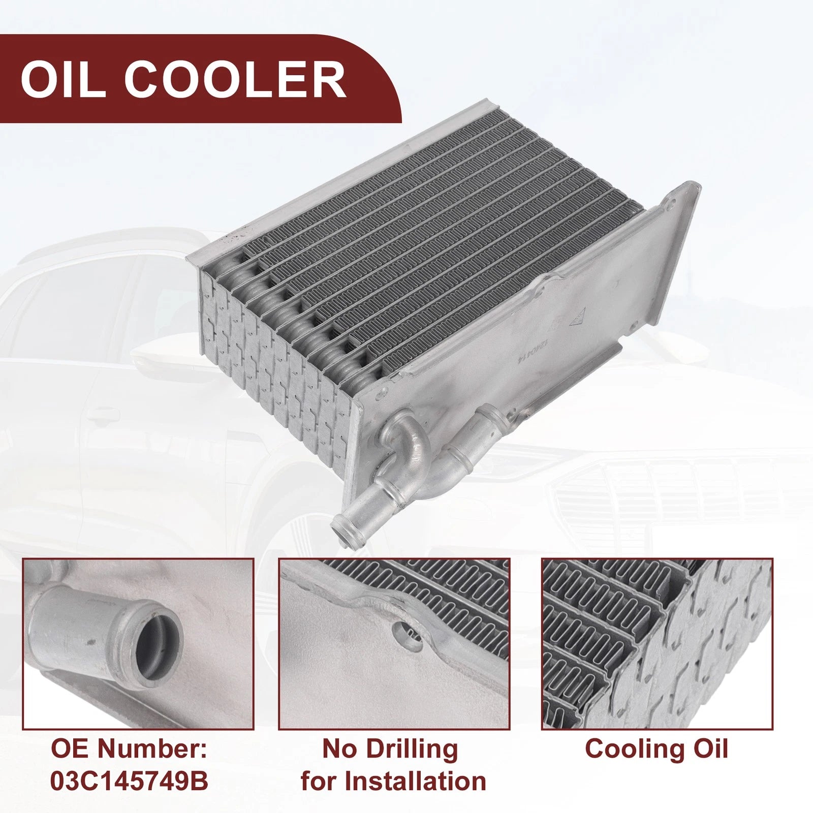 Engine Oil Cooler for Volkswagen Golf (03C145749B)