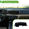 Dashboard Cover for Kia Sportage R (2011–2016) Black Blue