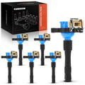 6X Blue Ignition Coil for BMW 320i 2001–2005, 323Ci, X5, 528i, 530i