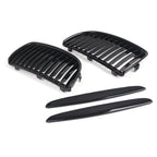 Gloss Black Front Grille for BMW 3 Series E90 E91 (2005–2008)