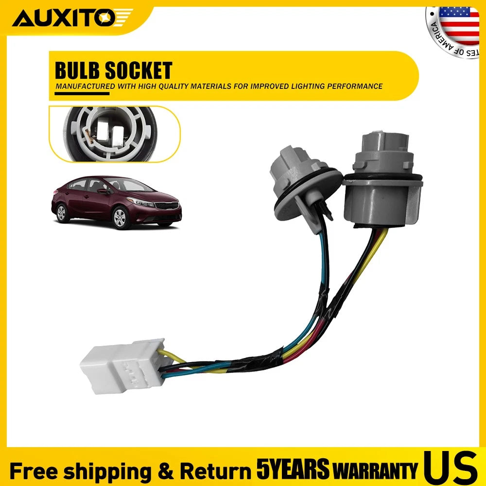 Tail Light Wiring Socket & Wire Harness Set for Kia Forte (2017–2018) 92470-B0600
