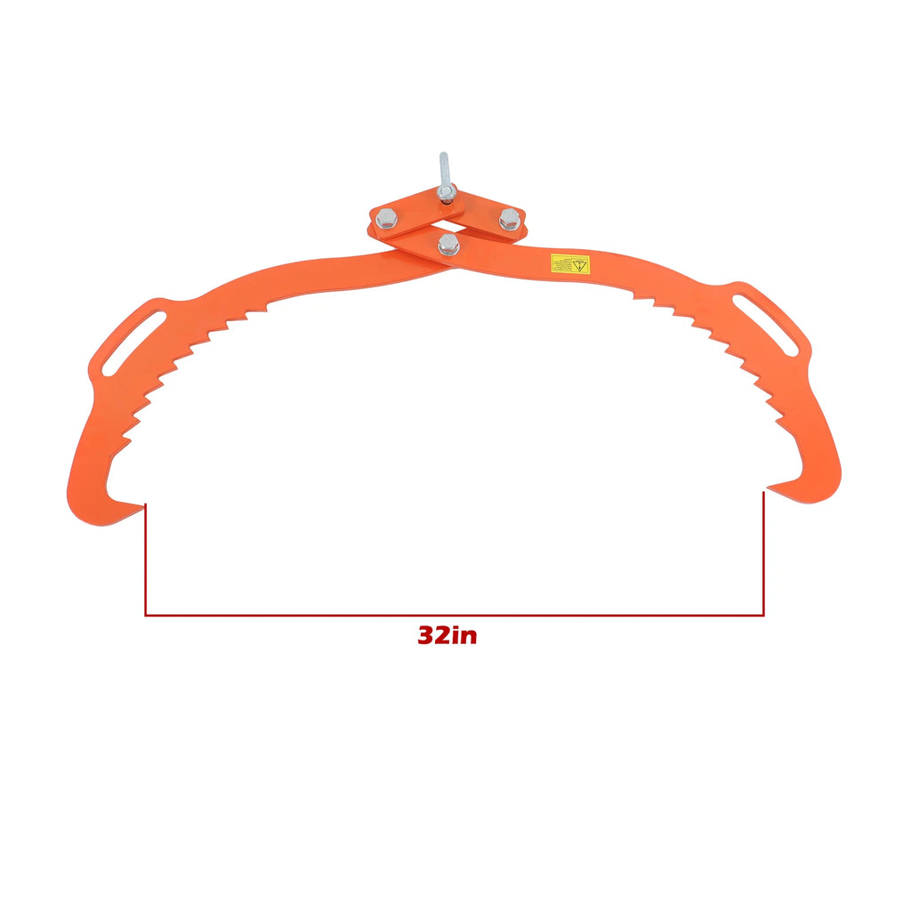 32in Log Lifting Tongs for Timber Grapple (Heavy Duty)