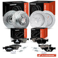 Set of 12 Drilled Rotors & Brake Pads for BMW 328i (2010–2013)