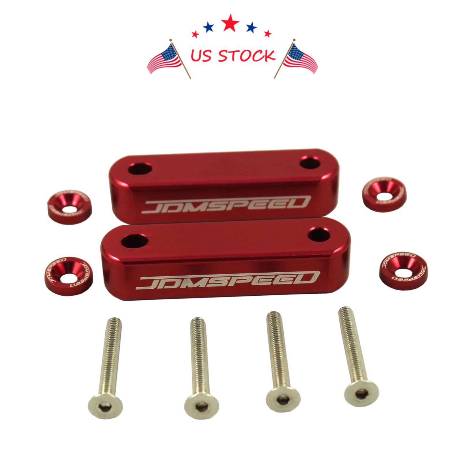 Set of 2 Hood Spacer Risers for Acura Honda Integra CRX Civic (1988–2001)
