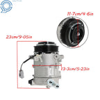 A/C Compressor with Clutch for Chrysler 200 (2015–2017) Jeep Cherokee (2014–2021)