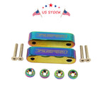 Set of 4 JDM Neo Chrome Hood Spacer Risers for Acura Integra (1990–2001) Honda Civic CRX (1988–2000)