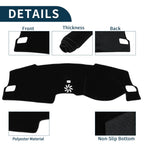 Dashboard Cover Mat for Honda Civic FL5 (2022–2024) Sun Protector Black