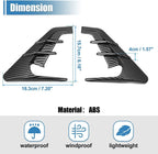 Gloss Carbon Fiber Side Fender Camera Cover Trims for Tesla Model 3 Y