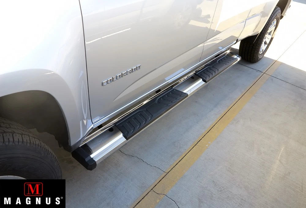 Chrome Nerf Bar Steps for Chevy Colorado GMC Canyon Crew Cab (2015-2026)