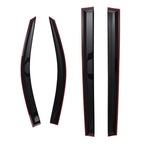 Window Visor Rain Guard Vent for Toyota Highlander (2014–2019) Black