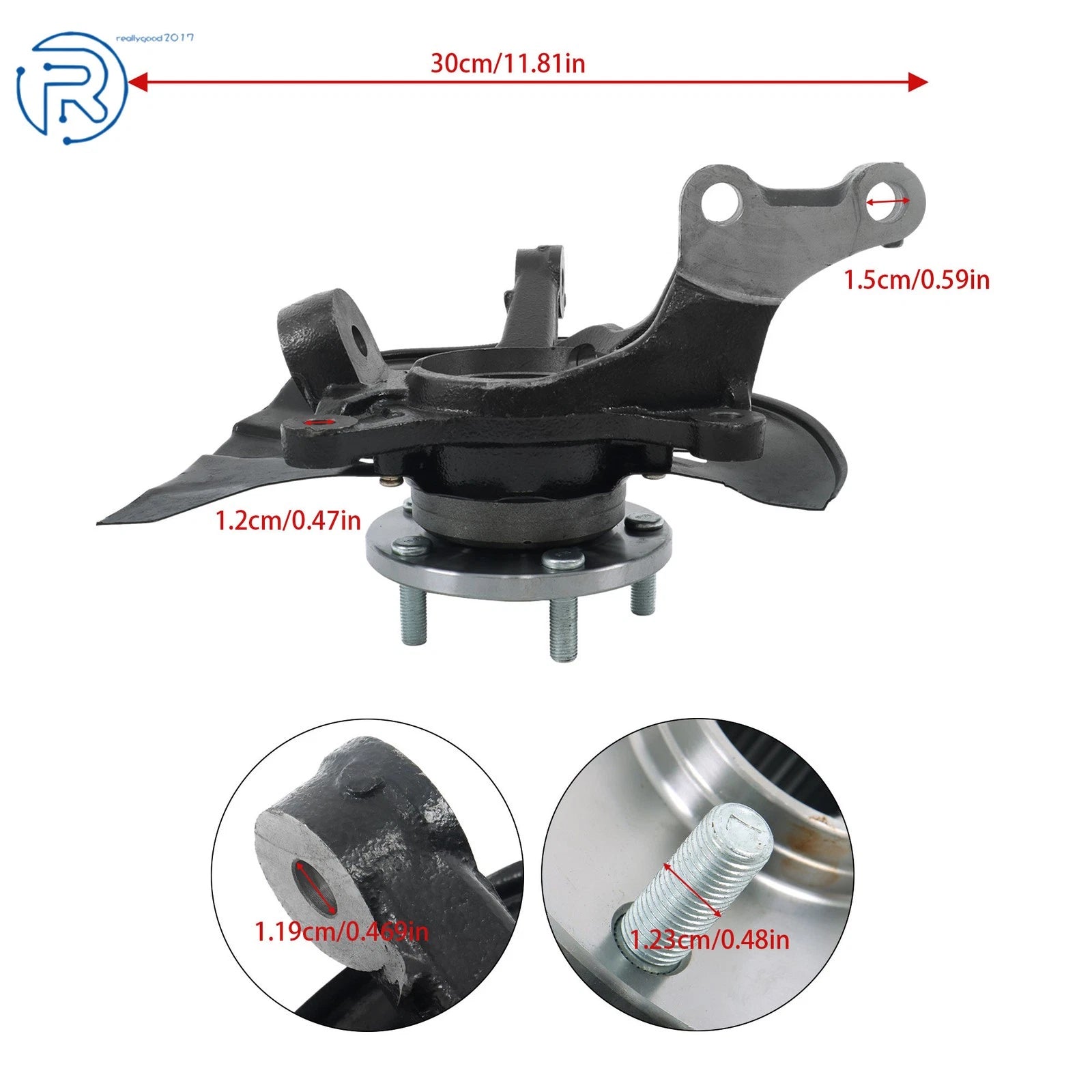 Front Left Wheel Hub Bearing & Steering Knuckle for Toyota Highlander