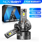 2X H7 LED Headlight Bulbs for NOVSIGHT (28000LM, 6500K)