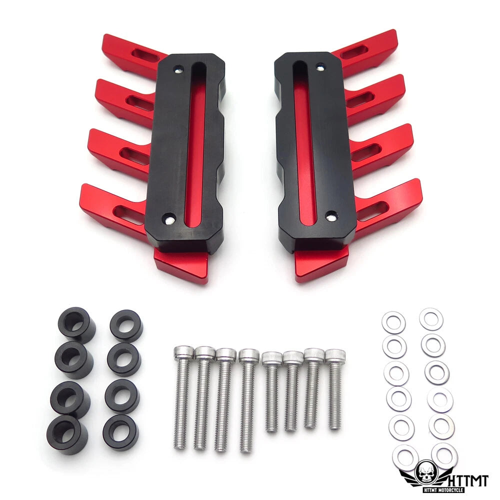 Front Red CNC Crash Slider Protector for Kawasaki Versys 650 ZX10R (2015–2023)