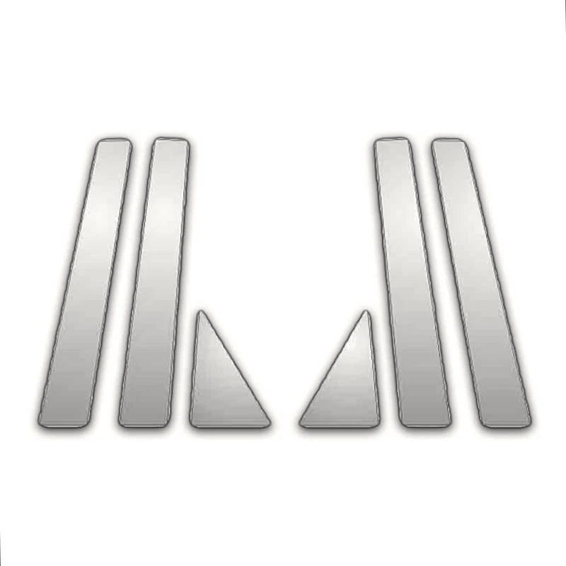 6Pc Chrome Pillar Post Covers for Toyota Prius (2004–2008)