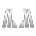 6Pc Chrome Pillar Post Covers for Toyota Prius (2004–2008)